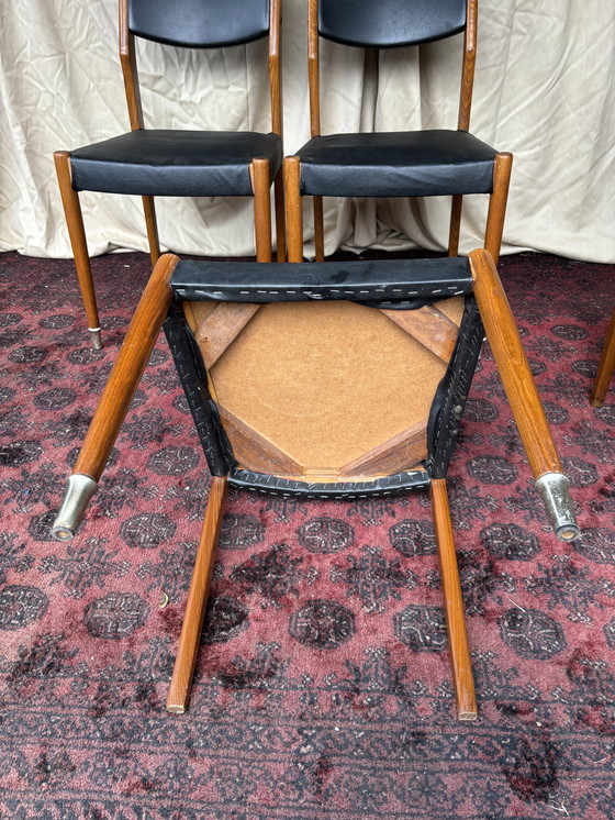 Image 1 of Esszimmerstühle im dänischen Design der 1960er Jahre