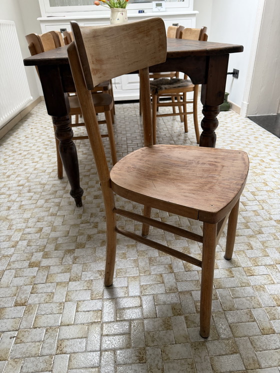 6 chaises en bois vintage – Chaises de salle à manger, Wood (photo 2 of 7)