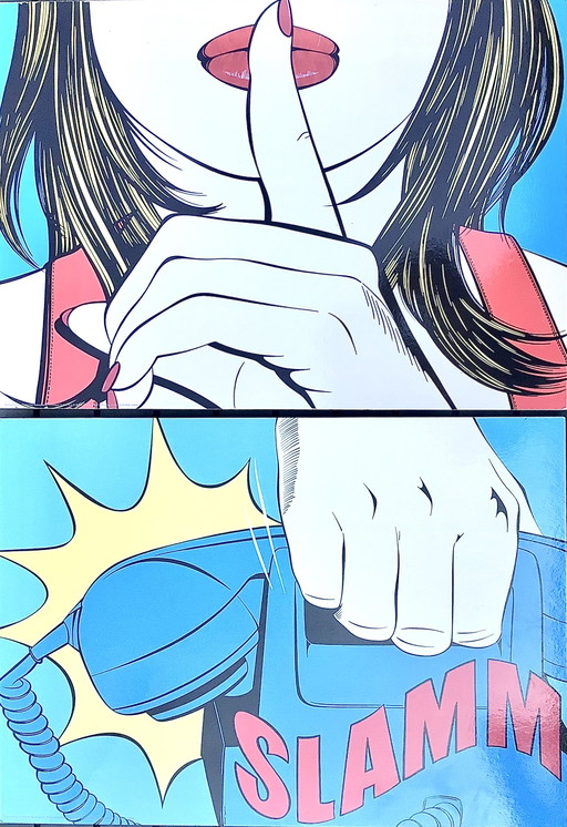 Ikea pop art prints Slamm! Sssshhh 1999