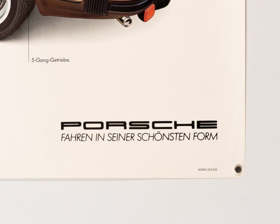 Image 1 of Porsche 911 SC in sezione – 1983 – Poster originale vintage Porsche di Studio Farr – Arte automobilistica – 76x102 cm