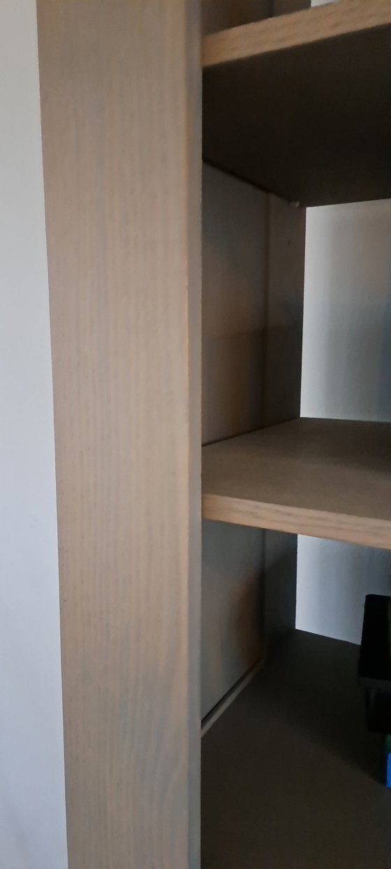 Image 1 of Beautiful rustic oak cabinet grey/beige