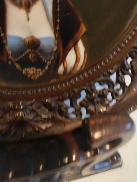 Image 1 of KPM Style Porcelain Portrait Reveuse Plaque Bronze Dore Box Hand Painted