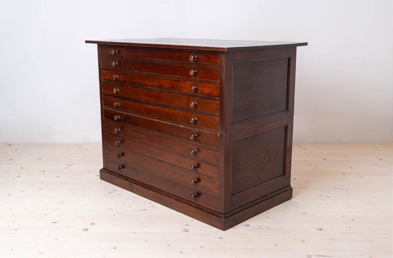 Image 1 of Grote archief- of tekenkast, begin 20e eeuw