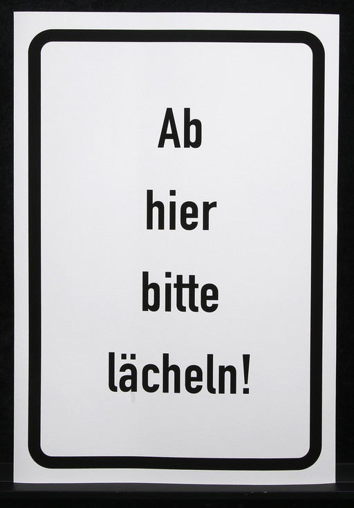 Freude für Zuhause - Ab Hier Bitte Lächeln - Giclée/Hahnemühle