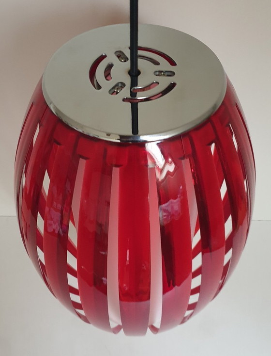 Image 1 of 2 x Herstal Pulz Tentakel XL Pendelleuchten rot