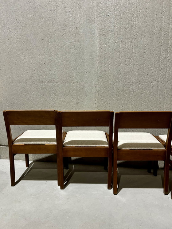 Mid Century Modern – Vintage, Esszimmerstühle, Textile, Wood (photo 7 of 8)