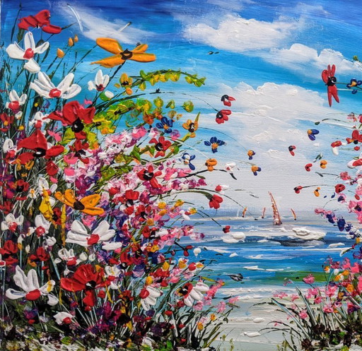 Artist painting - Evelina VINE - Paradise Found