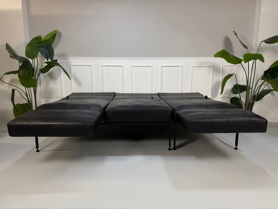 Image 1 of Brühl Roro Soft Sofa Leder Garnitur Schlafsofa Zwart 3-zits