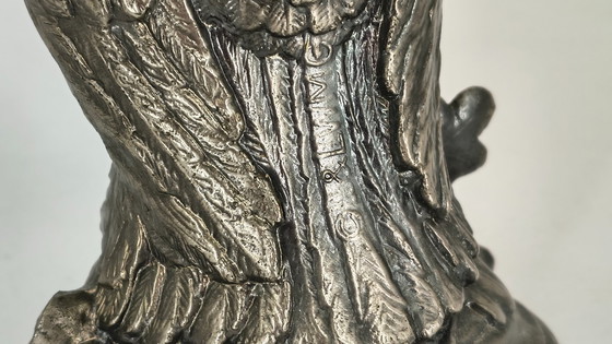 Image 1 of Coppia di lampade a forma di gufo in argento di Loevsky & Loevsky, anni '60