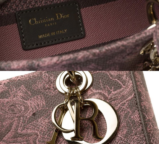 Image 1 of Bolso DIOR Lady Dior en Toile Rose - 102003