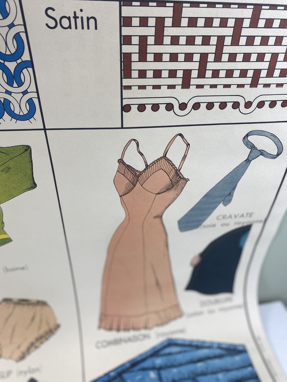 Image 1 of Rossignol School Poster "Stoffen en kleding