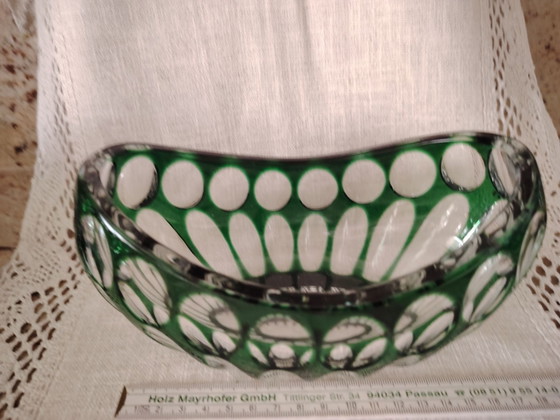 Nachtmann Bamberg Crystal Vase, Basket and Bell, Decorative Objects, Green (photo 2 of 15)