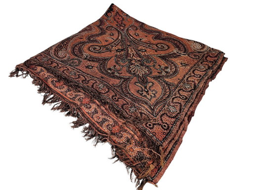 Art Déco - (perchero) alfombra - estampado cachemir - tapiz de pared - primera mitad del siglo XX