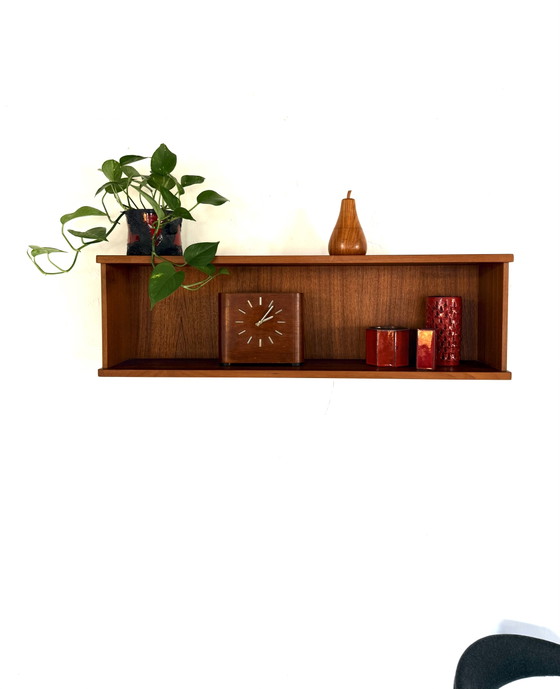 Vintage Teak Wall Shelf, 1960s – Wall cabinet, Wood (photo 3 of 12)
