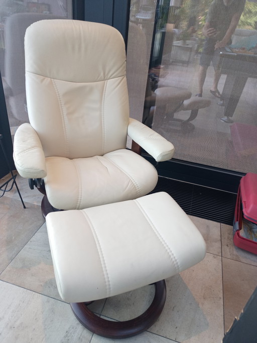 Stressless Ekornes Consul Maat Medium Met Voetenvankje – fauteuils, lamine, Leather (photo 2 of 13)