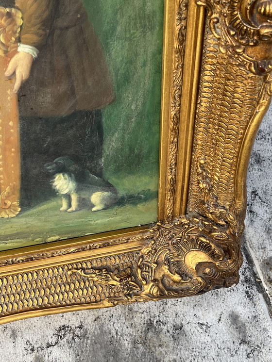 Image 1 of Antique oil painting on canvas