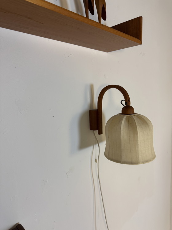 Image 1 of Vintage teak wall lamp, Domus '70