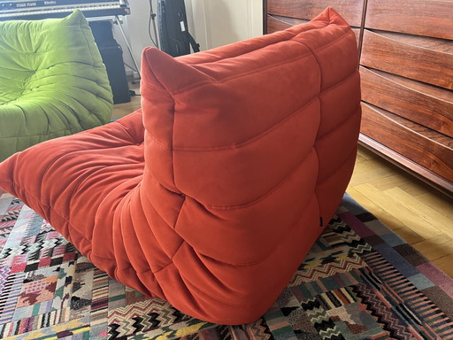 TOGO Stoel Ligne Roset Origineel Alcantara MidCentury SpaceAge
