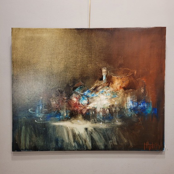 Image 1 of “Still Life with Glass Jars” Juan Valenzuela y Chacón, 1989 – Spain