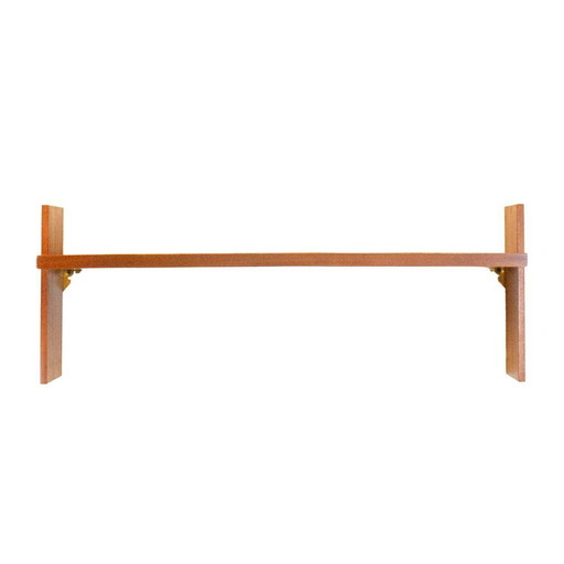 Mid-Century Modern Teak Wall Shelf, Spain, 1950s