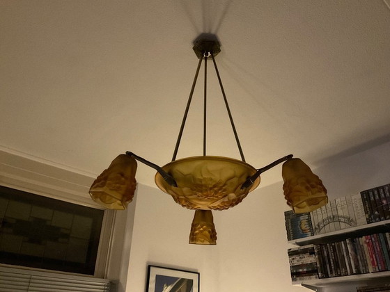 Image 1 of Suspension Art Déco ancienne