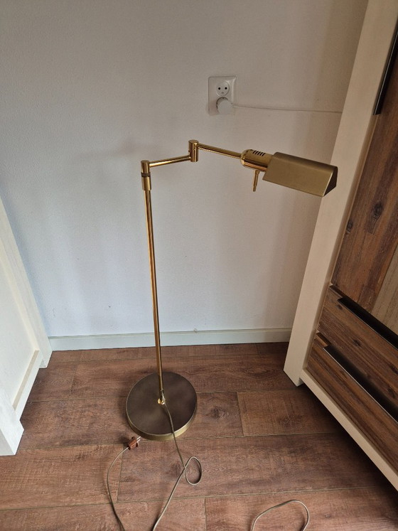 Lampada da terra Herda - Lampada da lettura - Stile notaio - Dimmer – Lampade da terra, Ottone (photo 2 of 9)