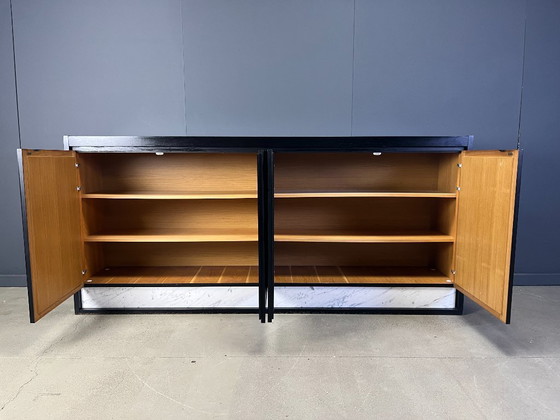 Image 1 of Black brutalist credenza, 1970s