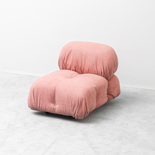 Camaleonda armchair in pink fabric by Mario Bellini for B&B Italia – 70s