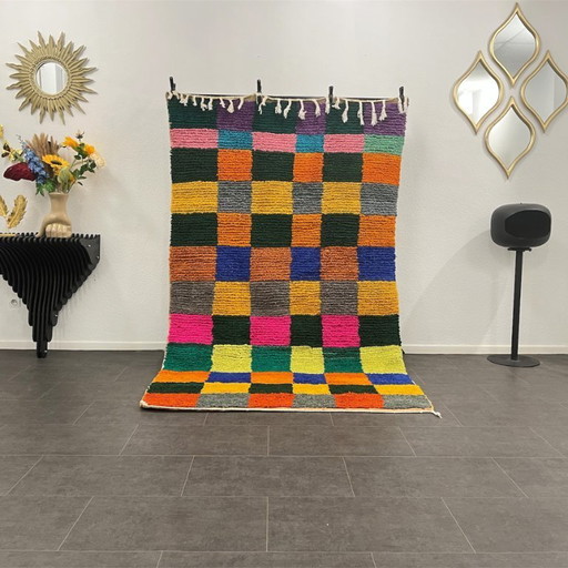 Berber Rug - 245 cm x 150 cm - colored Wool