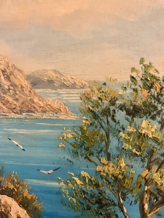 Mediterranean - View of the Esterel By Brandeo – Paintings & Drawings, Wood, Canvas (photo 12 of 15)