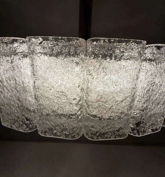 Image 1 of Lámpara de techo/araña de mediados de siglo, diseñada por Doria Leuchten, Alemania, década de 1970.