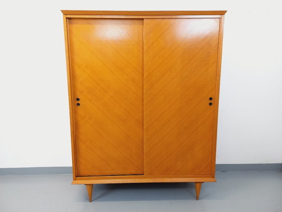 Image 1 of Vintage oak wardrobe from the 1960s