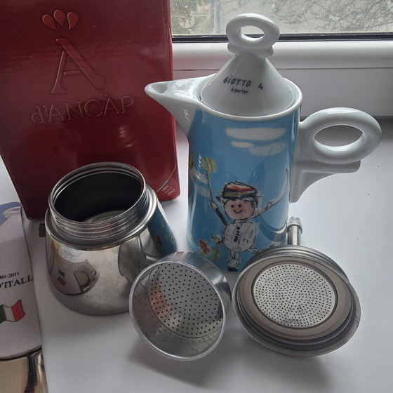 Image 1 of Rare d'ANCÀP Espressina à-Porter Moka Pot - Colección Giotto "Insieme" - Italia