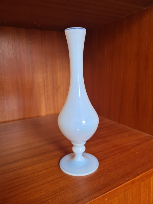 Empoli Italian Art Glass Vase, Handmade / Fait Main, Vintage 1950s 27 cm, Stella – vazen (photo 2 of 6)