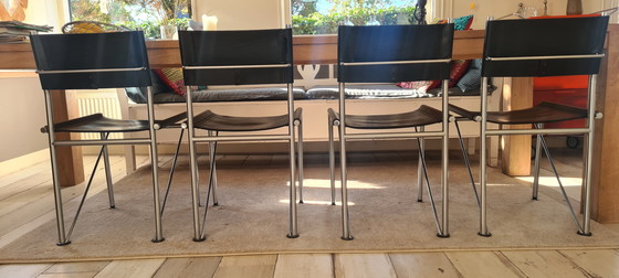 Image 1 of Comfortabele Arnold Merckx eetkamerstoelen 