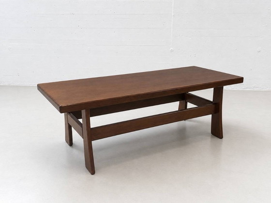 Scandinavian Vintage Coffee table in dark wood, 1970s (photo 5 of 15)