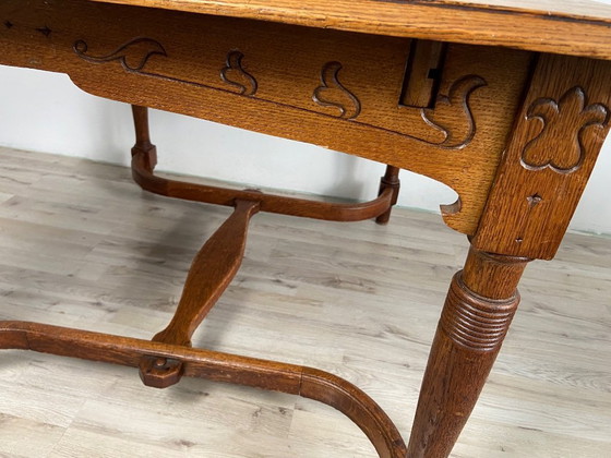 Image 1 of French Antique Art Nouveau / Jugendstil dining table