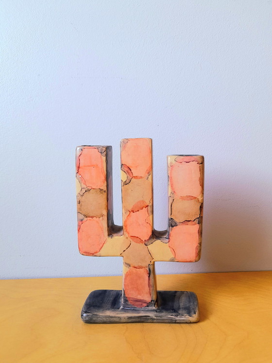 Image 1 of Candelabro de cactus de piedra
