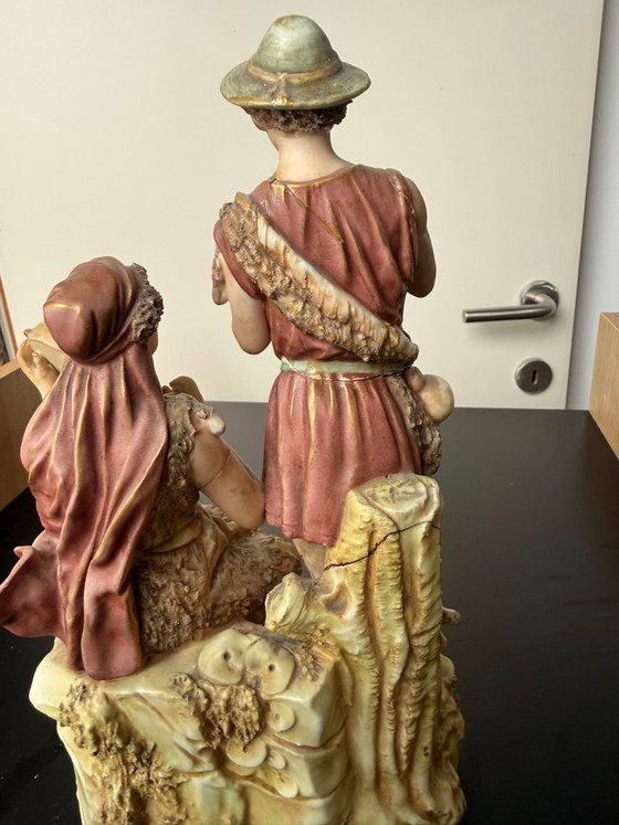 Un Auténtico Grupo Figural de Porcelana Antiguo Royal Dux Bohemia – Objetos decorativos, Porcelain (photo 6 of 12)