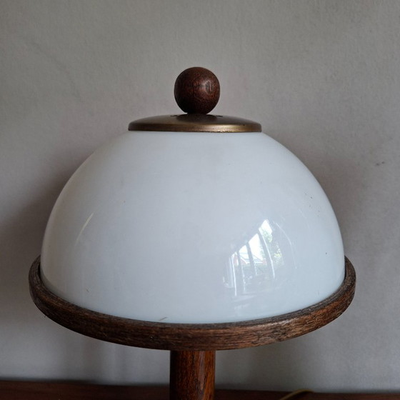 Mushroom Table Lamp Steinhauer 1970s – Glass, Metal (photo 5 of 7)