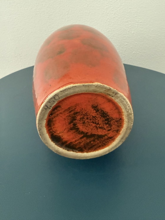 Image 1 of Vintage West German ceramic vase - fat lava design