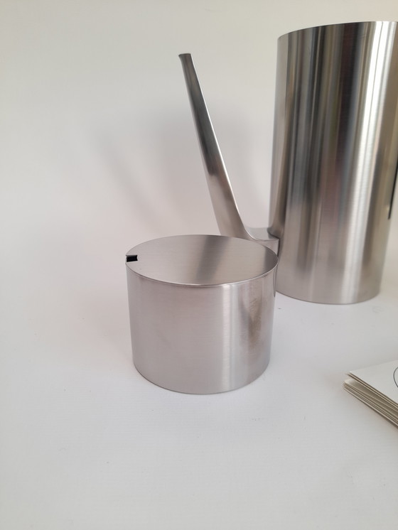 Image 1 of New Arne Jacobsen Coffee Maker, Creamer and Sugar Set for Stelton