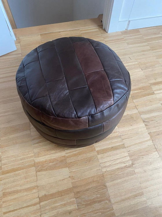 Image 1 of Vintage Patchwork poef