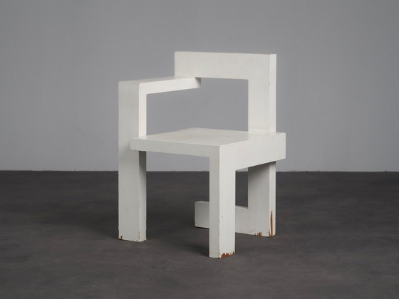 Chaise asymétrique moderniste en bois, Pays-Bas, années 1970 – Chaises de salle à manger, Wood (photo 3 of 9)