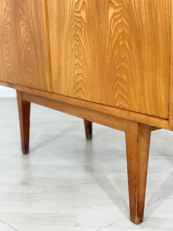 Image 1 of Vintage Hellerau linen cupboard, highboard, shelving unit, mid-century cabinet