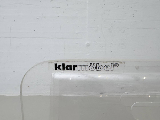 Image 1 of Transparenter Zeitschriftenhalter aus Acrylglas von Klarmöbel, 1970er Jahre