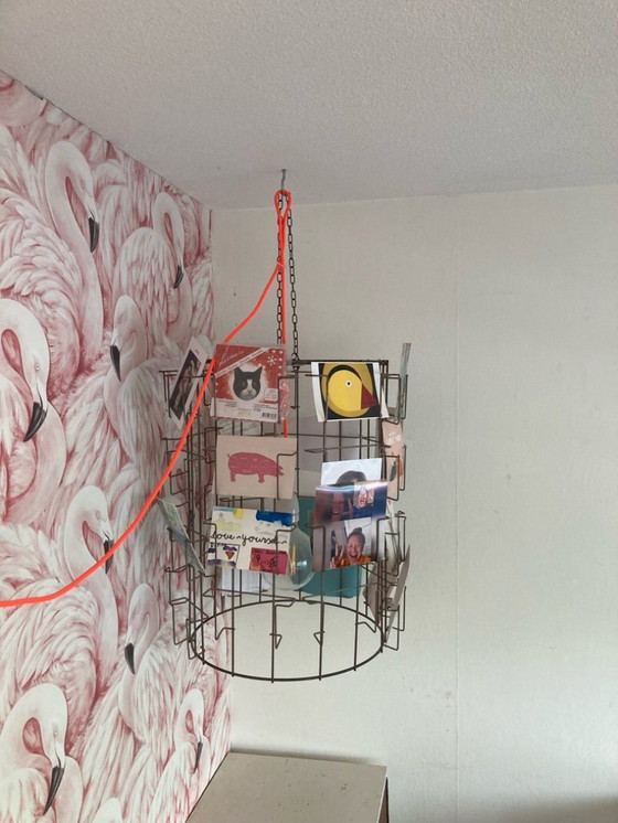 Image 1 of Lampe pendante Porte-cartes vintage