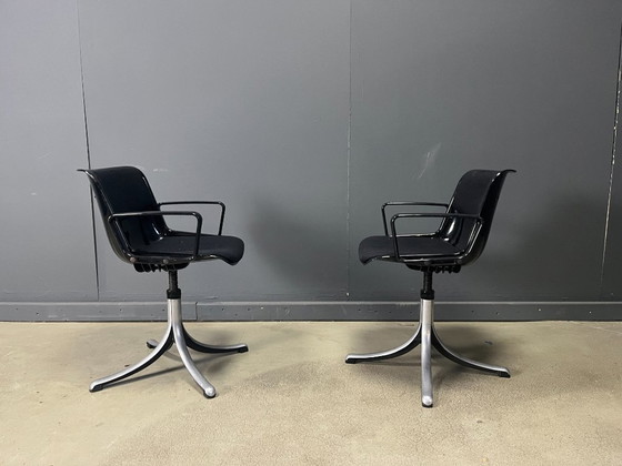 Image 1 of Osvaldo Borsani 'Modus'-stoelen voor Tecno, jaren 70 - set van 2