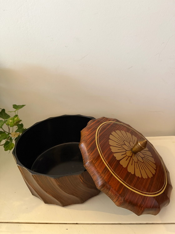 Barattolo per biscotti in plastica effetto legno – Accessori da cucina, Vintage (photo 5 of 6)
