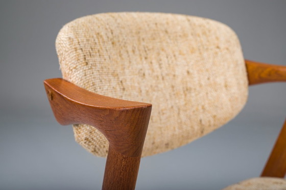 Image 1 of Mid-Century Modern Teak Model 42 Stuhl von Kai Kristiansen für Schou Andersen, 1960er Jahre